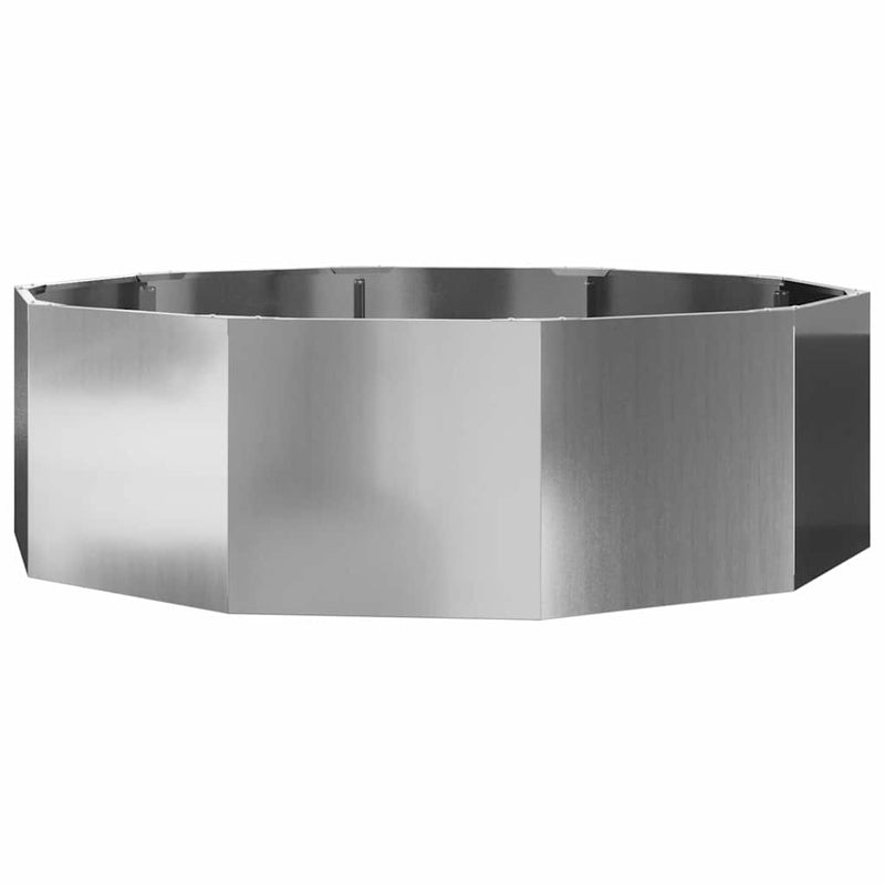 Load image into Gallery viewer, Vidaxl plantenbak zilver 120 x 120 x 35 cm gegalvaniseerd staal