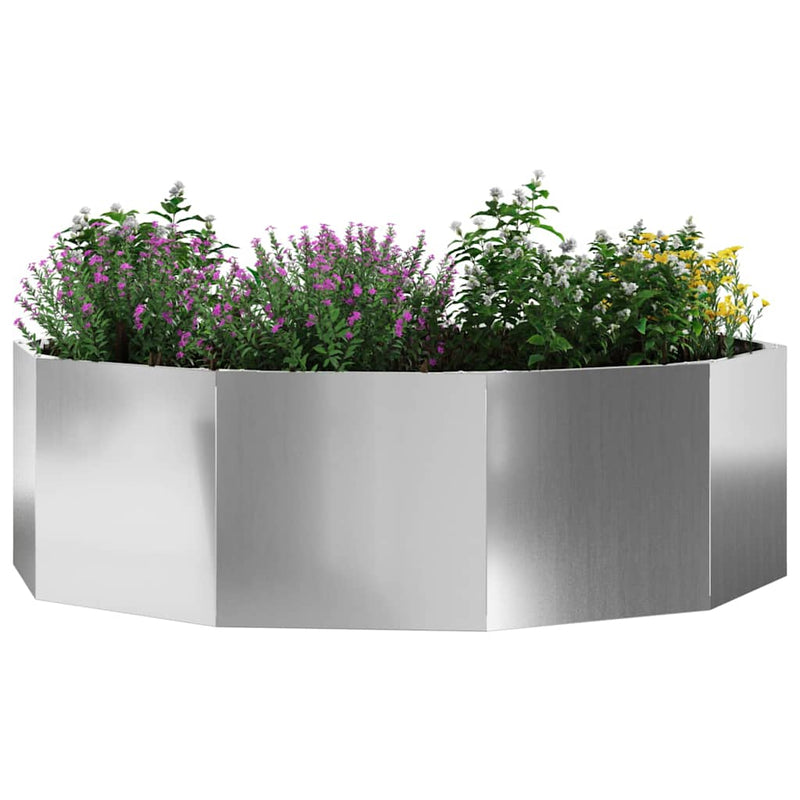Load image into Gallery viewer, Vidaxl plantenbak zilver 120 x 120 x 35 cm gegalvaniseerd staal