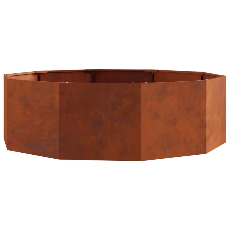 Load image into Gallery viewer, Vidaxl plantenbak roestig 120 x 120 x 35 cm cortenstaal