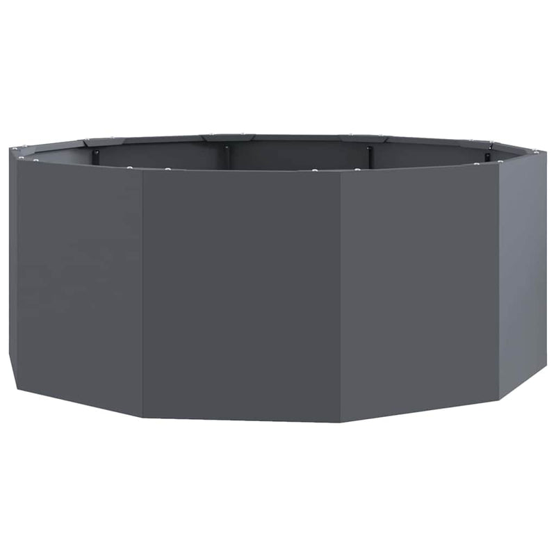 Load image into Gallery viewer, Vidaxl plantenbak antraciet 90 x 90 x 35 cm staal