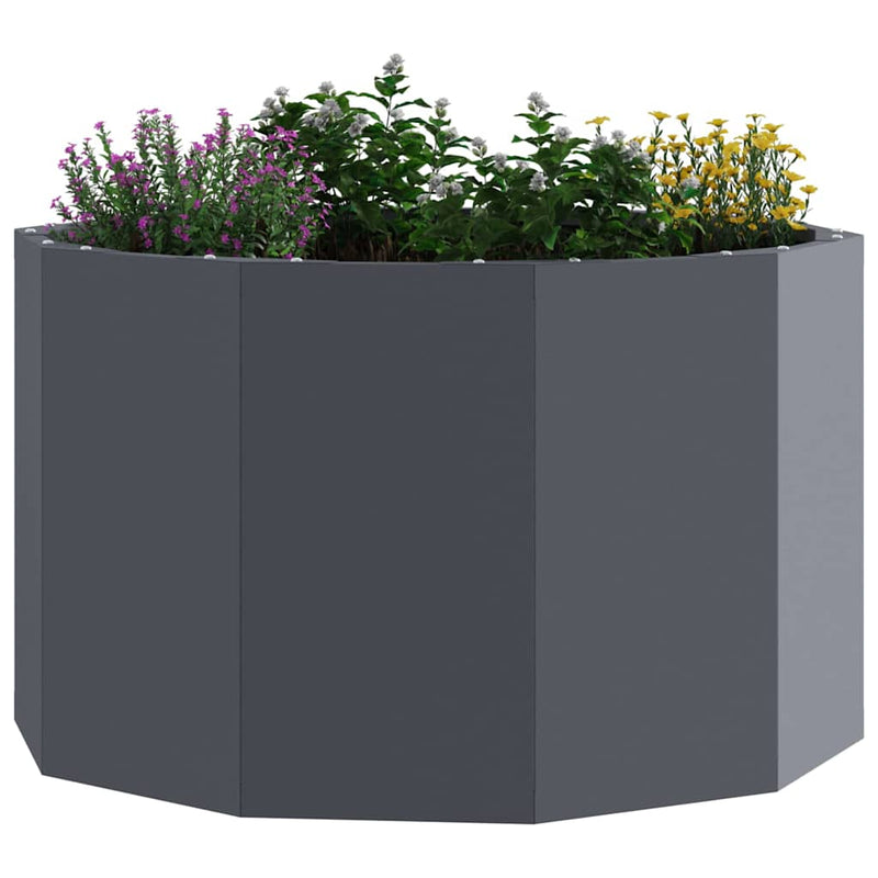 Load image into Gallery viewer, Vidaxl plantenbak antraciet 60 x 60 x 35 cm staal