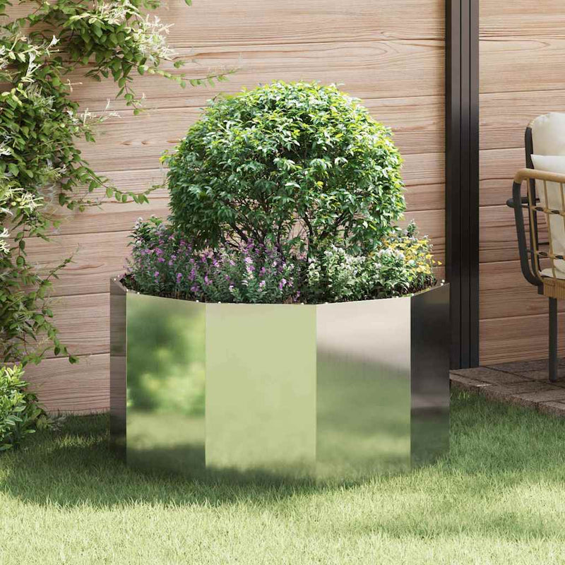 Load image into Gallery viewer, Vidaxl plantenbak zilver 90 x 90 x 50 cm gegalvaniseerd staal