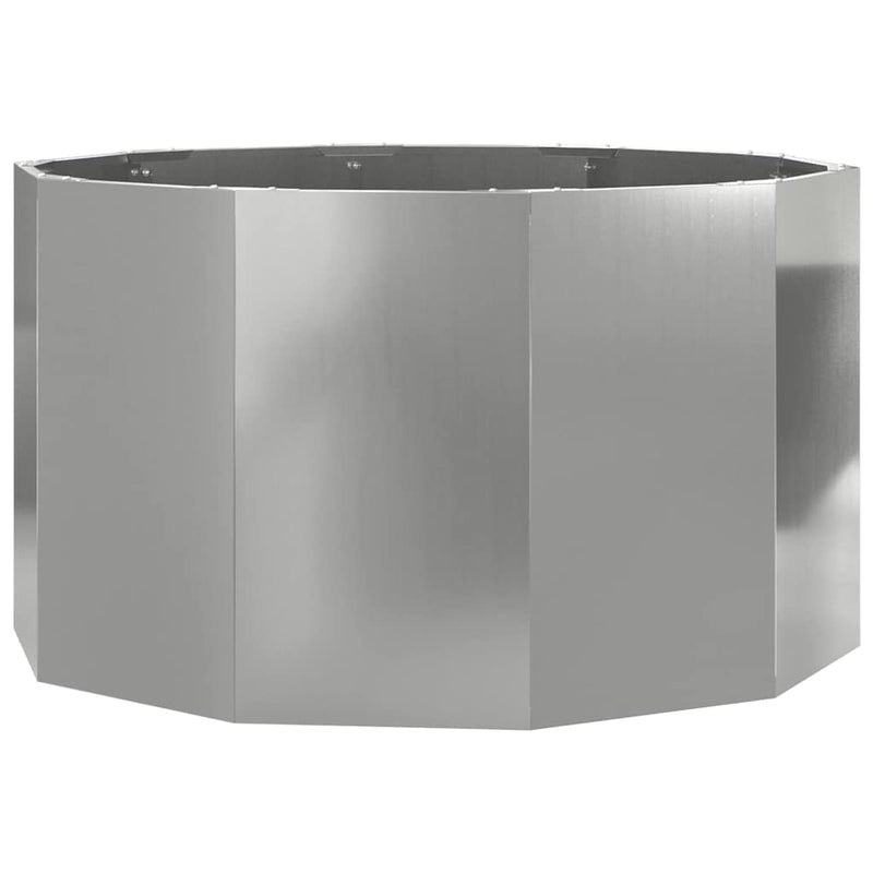 Load image into Gallery viewer, Vidaxl plantenbak zilver 90 x 90 x 50 cm gegalvaniseerd staal