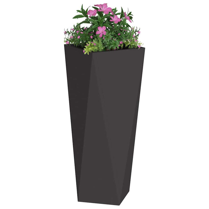 Load image into Gallery viewer, Vidaxl plantenbak zwart 30 x 30 x 75 cm staal
