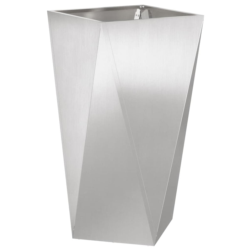 Load image into Gallery viewer, Vidaxl plantenbak zilver 40 x 40 x 75 cm roestvrij staal