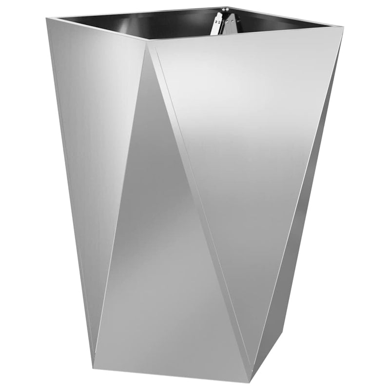 Load image into Gallery viewer, Vidaxl plantenbak zilver 50 x 50 x 75 cm gegalvaniseerd staal