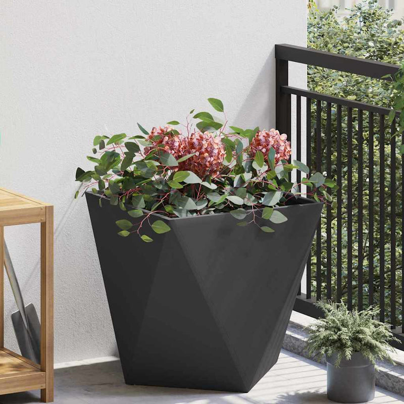 Load image into Gallery viewer, Vidaxl plantenbak zwart 50 x 50 x 50 cm staal