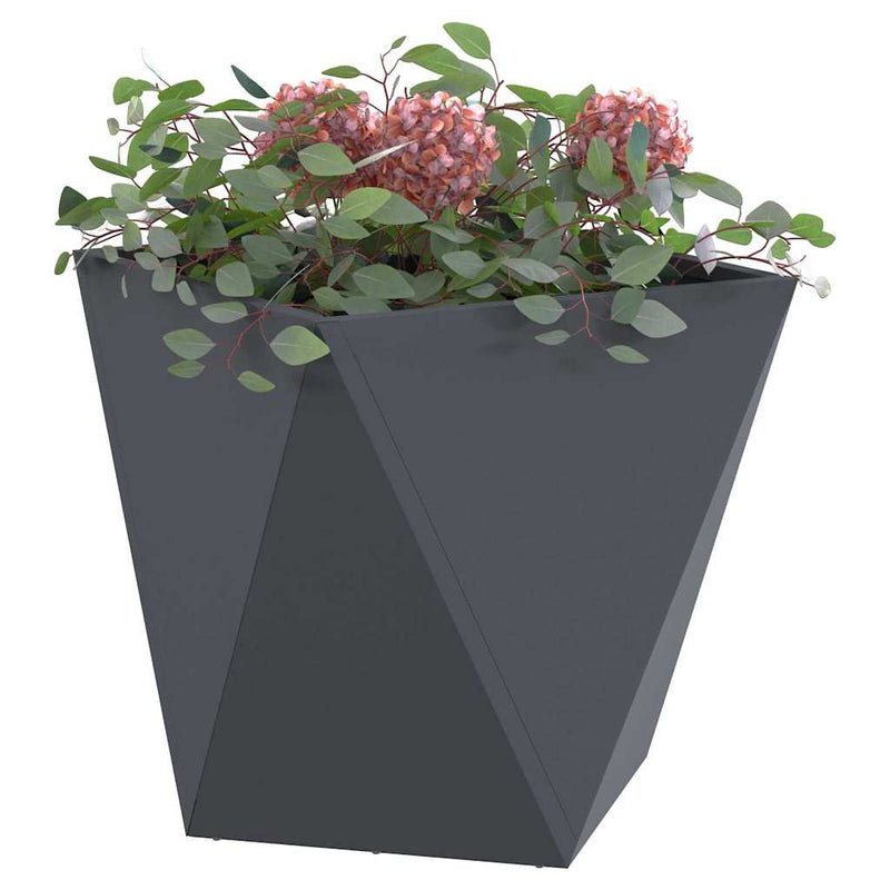Load image into Gallery viewer, Vidaxl plantenbak antraciet 50 x 50 x 50 cm staal