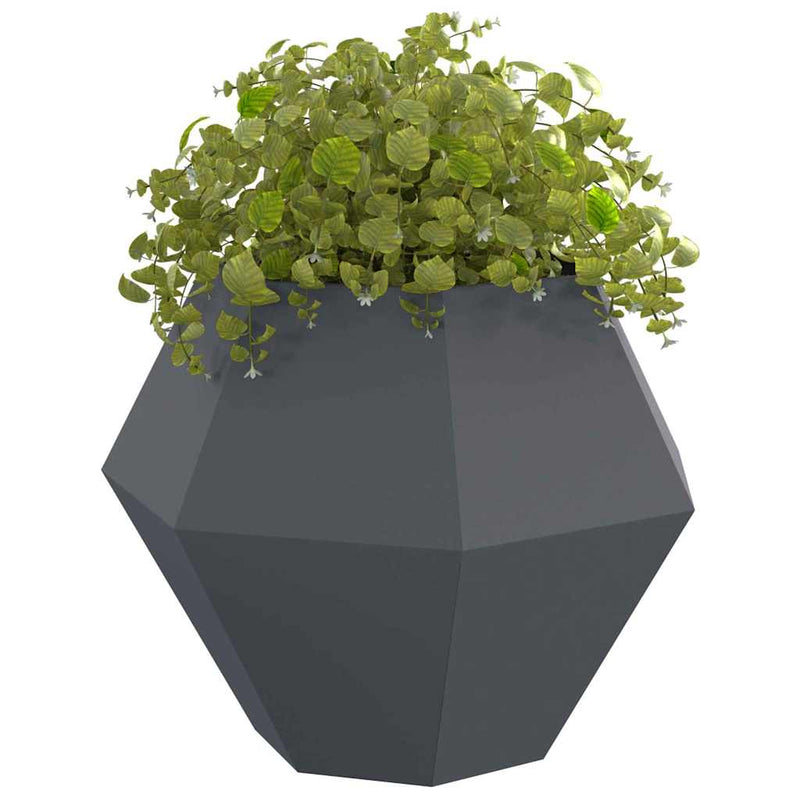 Load image into Gallery viewer, Vidaxl plantenbak antraciet 100 x 100 x 80 cm staal