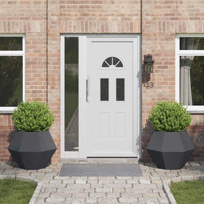 Load image into Gallery viewer, Vidaxl plantenbak 2 pcs antraciet 75 x 75 x 60 cm staal