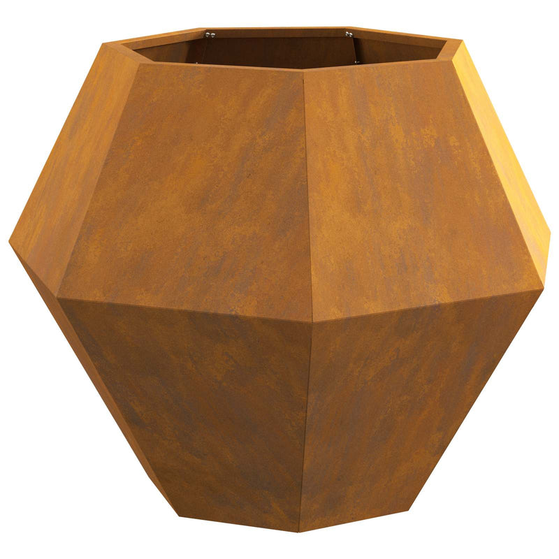 Load image into Gallery viewer, Vidaxl plantenbak 2 pcs roestig 75 x 75 x 60 cm cortenstaal