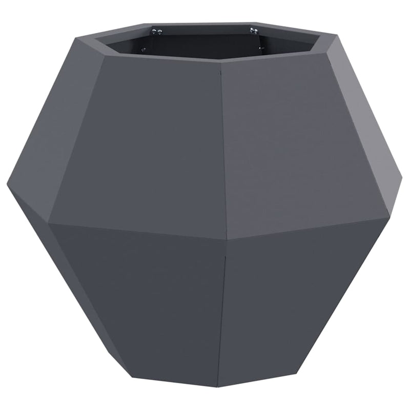 Load image into Gallery viewer, Vidaxl plantenbak antraciet 50 x 50 x 40 cm staal