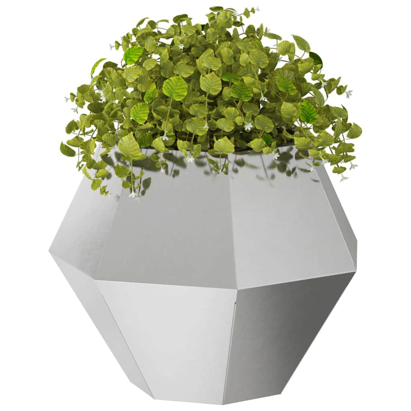 Load image into Gallery viewer, Vidaxl plantenbak zilver 50 x 50 x 40 cm roestvrij staal