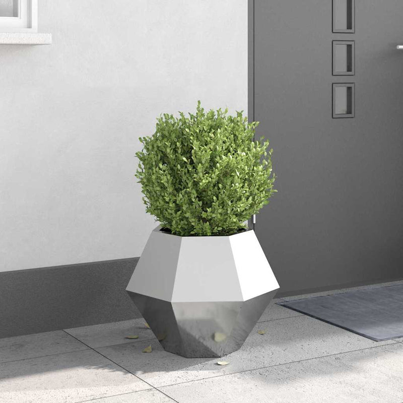 Load image into Gallery viewer, Vidaxl plantenbak zilver 50 x 50 x 40 cm gegalvaniseerd staal