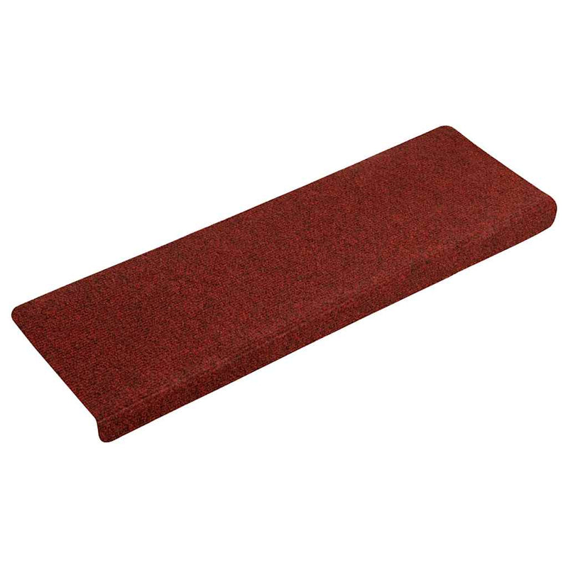 Load image into Gallery viewer, Vidaxl trapmatten zelfklevend 30 stuks 65x21x4 cm bordeaux rood rechthoekige rand