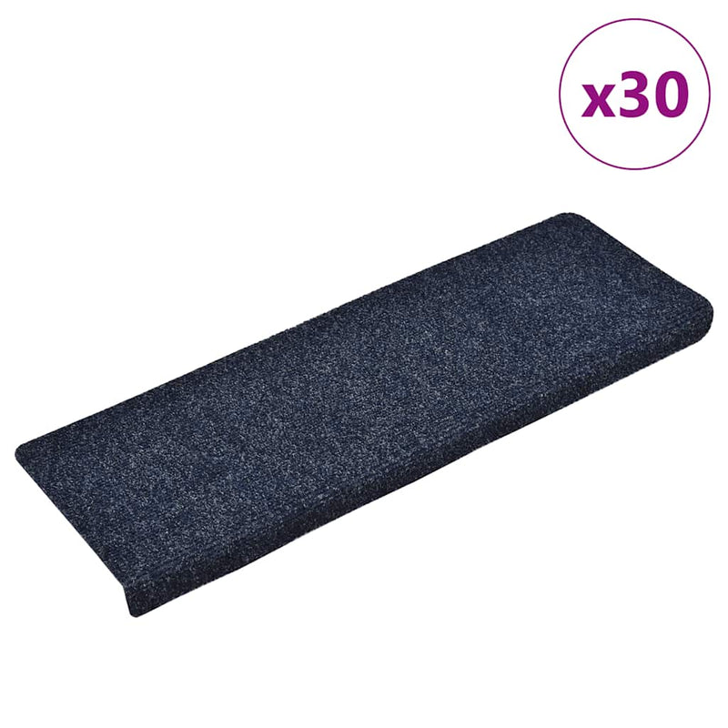 Load image into Gallery viewer, Vidaxl trapmatten zelfklevend 30 stuks 65x21x4 cm blauw rechthoekige rand