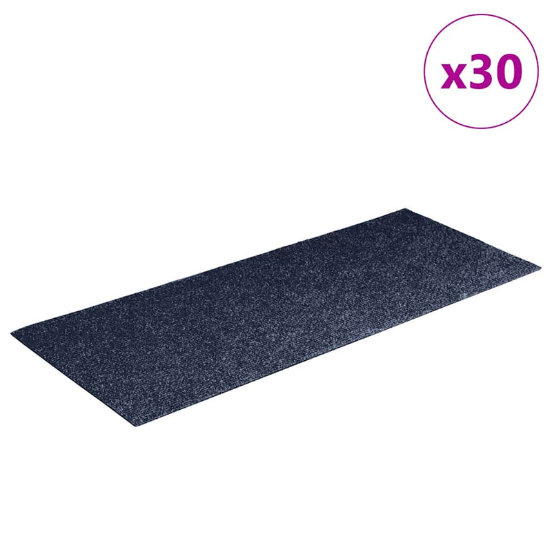 Load image into Gallery viewer, Vidaxl trapmatten zelfklevend 30 stuks 60x25 cm grijs blauw rechthoekig