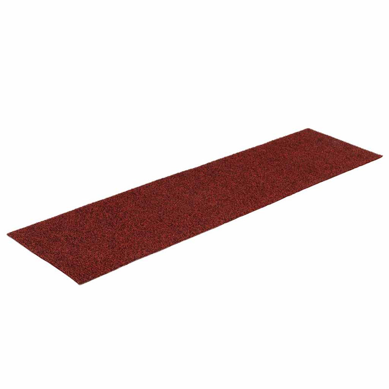 Load image into Gallery viewer, Vidaxl trapmatten zelfklevend 30 stuks 76x20 cm bordeaux rood rechthoekig