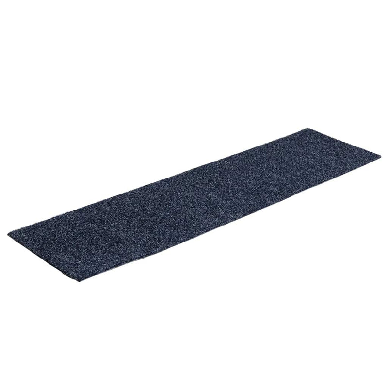 Load image into Gallery viewer, Vidaxl trapmatten zelfklevend 30 stuks 76x20 cm grijs blauw rechthoekig