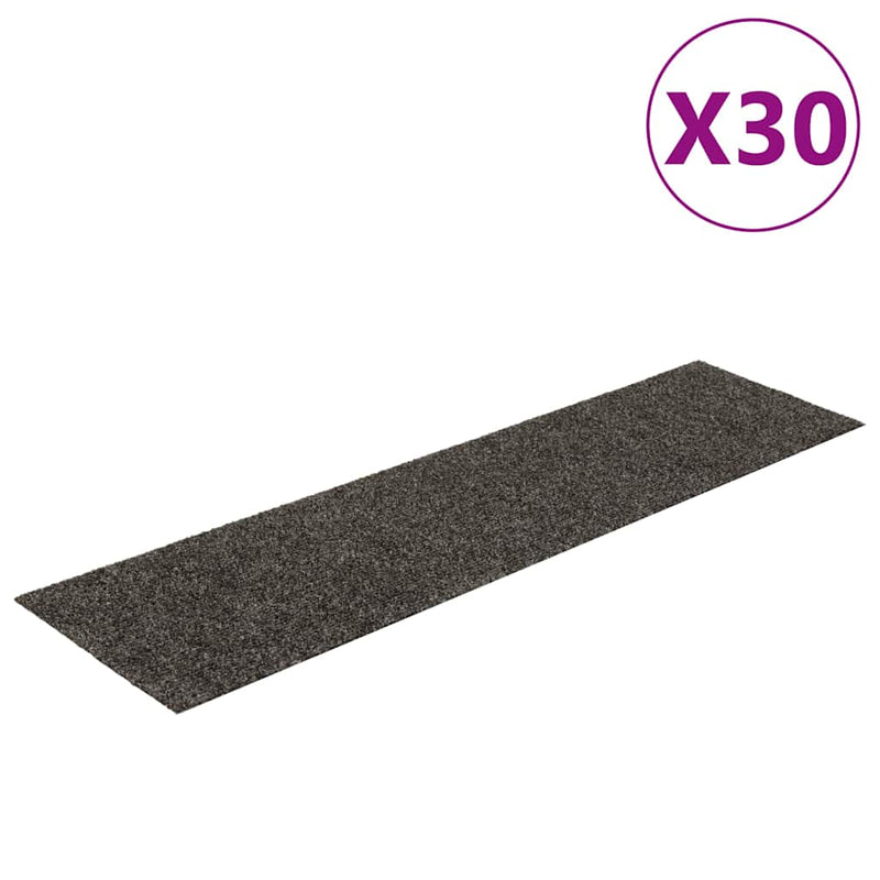 Load image into Gallery viewer, Vidaxl trapmatten zelfklevend 30 stuks 76x20 cm antraciet rechthoekig