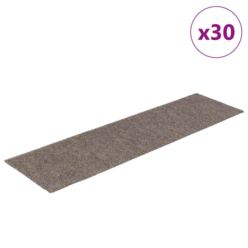 Load image into Gallery viewer, Vidaxl trapmatten zelfklevend 30 stuks 76x20 cm beige rechthoekig