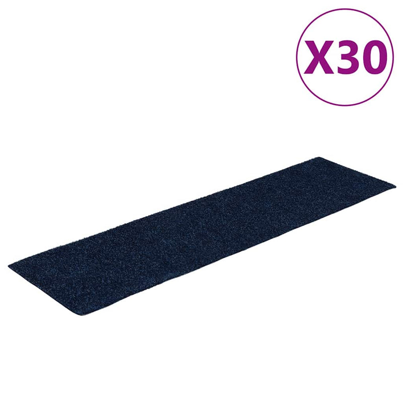 Load image into Gallery viewer, Vidaxl trapmatten zelfklevend 30 stuks 76x20 cm rechthoekig marineblauw