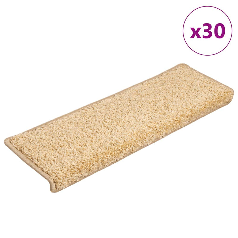 Load image into Gallery viewer, Vidaxl trapmatten 30 st 65x21x4 cm crème met rechthoekige rand