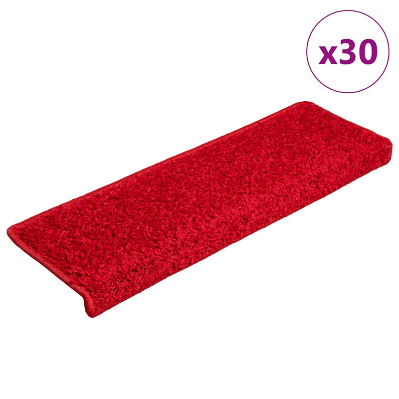 Load image into Gallery viewer, Vidaxl trapmatten 30 st 65x21x4 cm rood rechthoekige rand