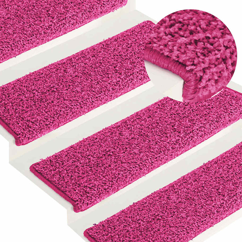 Load image into Gallery viewer, Vidaxl trapmatten 30 st 65x21x4 cm roze rechthoekige rand