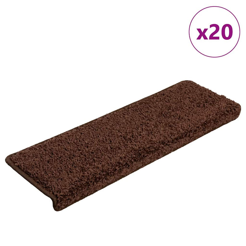 Load image into Gallery viewer, Vidaxl trapmatten 20 st 65x21x4 cm bruin rechthoekige rand