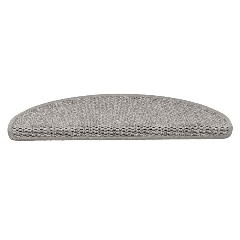 Load image into Gallery viewer, Vidaxl trapmatten zelfklevend sisal-look 30 st 65x21x4cm zilverkleurig