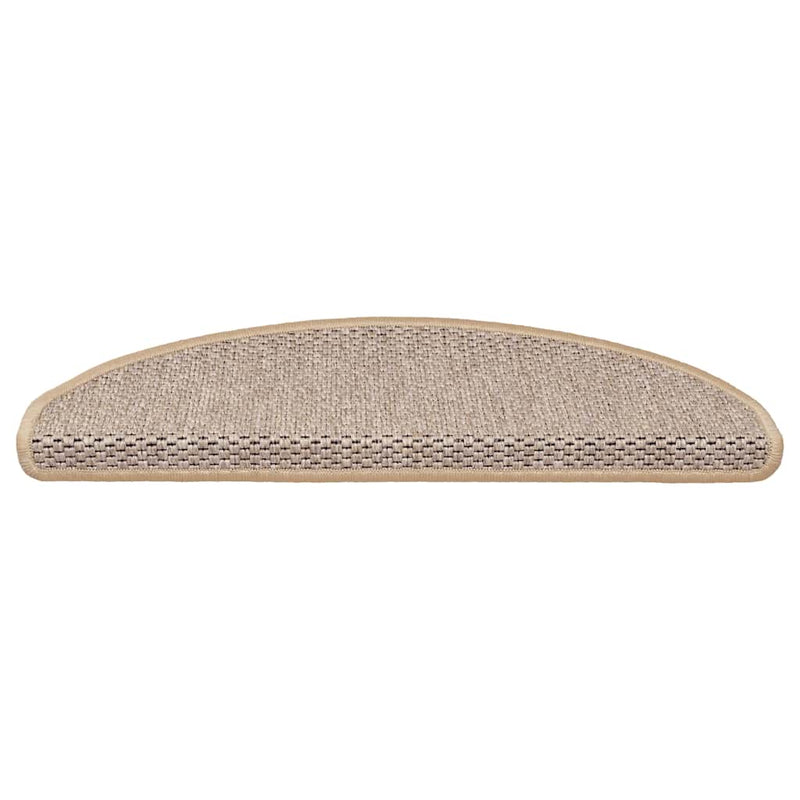 Load image into Gallery viewer, Vidaxl trapmatten sisal-look zelfklevend 30 st 65x21x4 cm lichtbeige