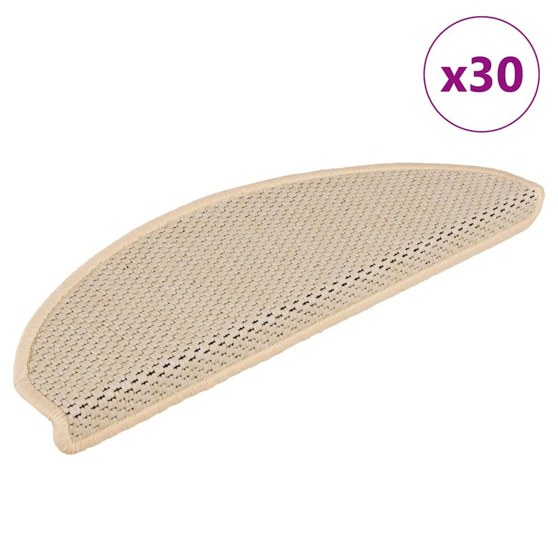 Load image into Gallery viewer, Vidaxl trapmatten zelfklevend sisal-look 30 st 65x21x4 cm berber