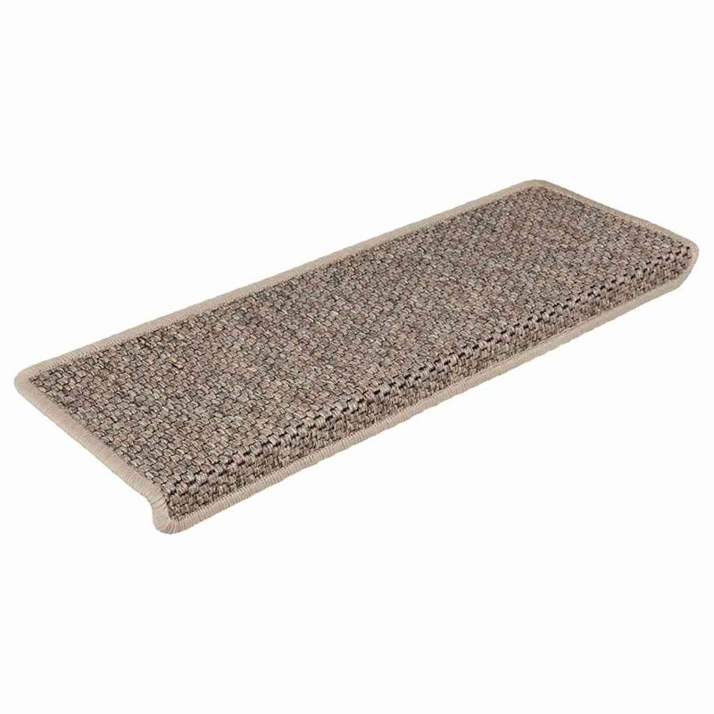Load image into Gallery viewer, Vidaxl trapmatten zelfklevend 30 st sisal-look 65x21x4 cm donkerbeige