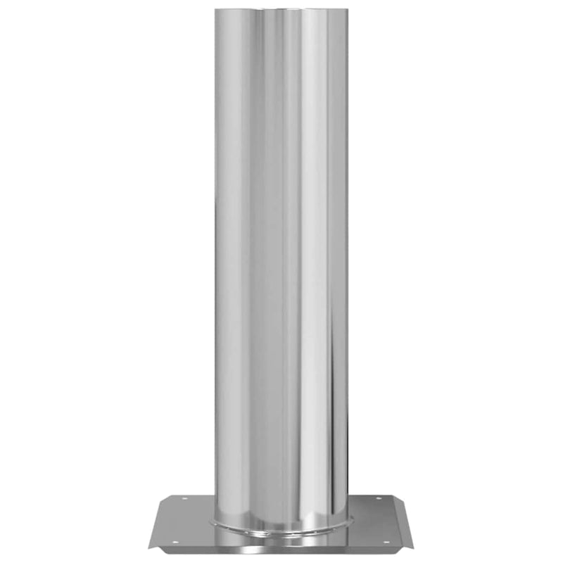 Load image into Gallery viewer, Vidaxl schouwkop verlenging zilver 24 x 24 x 50 cm roestvrij staal