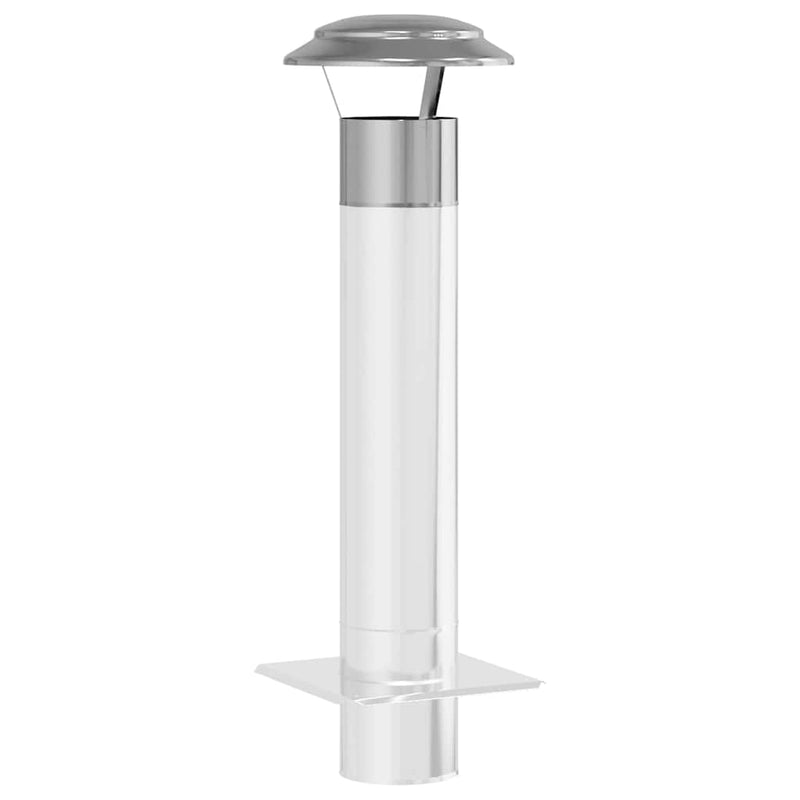 Load image into Gallery viewer, Vidaxl regenbescherming voor schoorsteen zilver 25 x 25 x 20 cm
