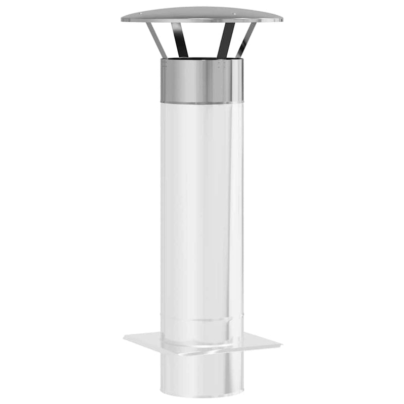 Load image into Gallery viewer, Vidaxl regenbescherming voor schoorsteen zilver 35 x 35 x 20 cm