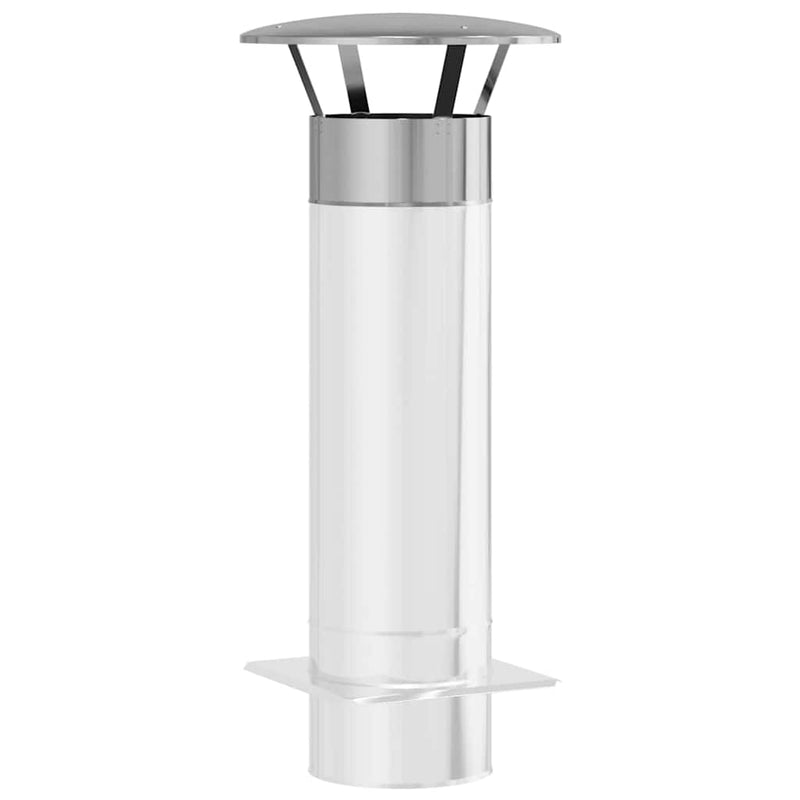 Load image into Gallery viewer, Vidaxl regenbescherming voor schoorsteen zilver 35 x 35 x 20 cm