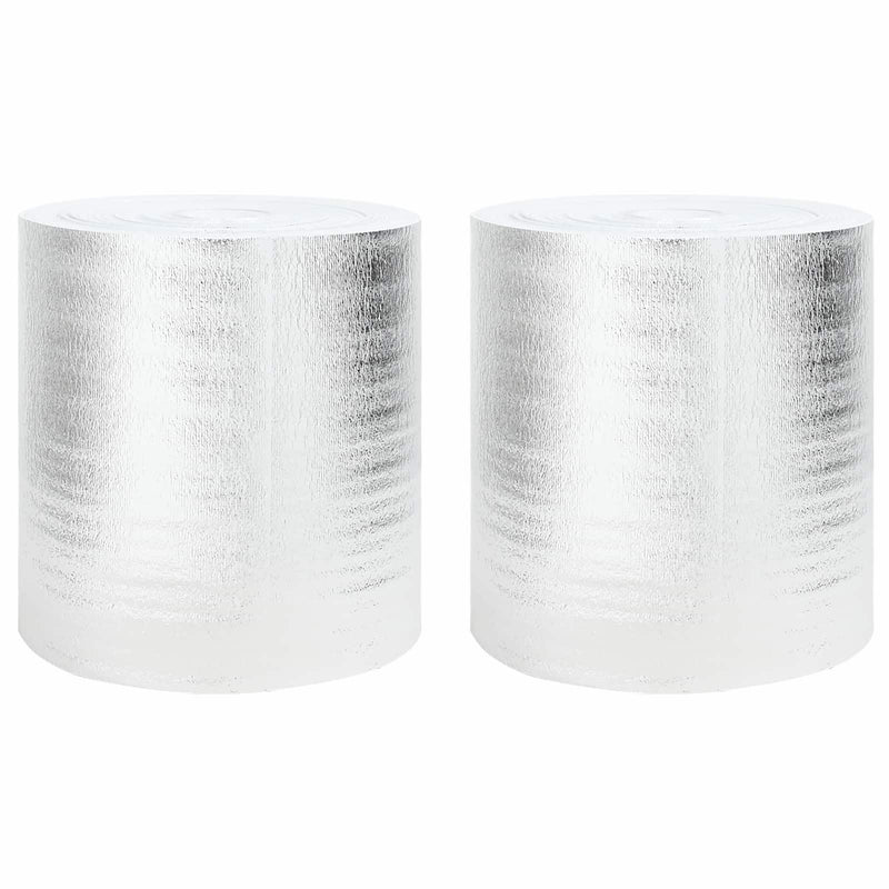 Load image into Gallery viewer, Vidaxl radiatorfolie 2 pcs zilver 25 x 0,5 m polyetheen
