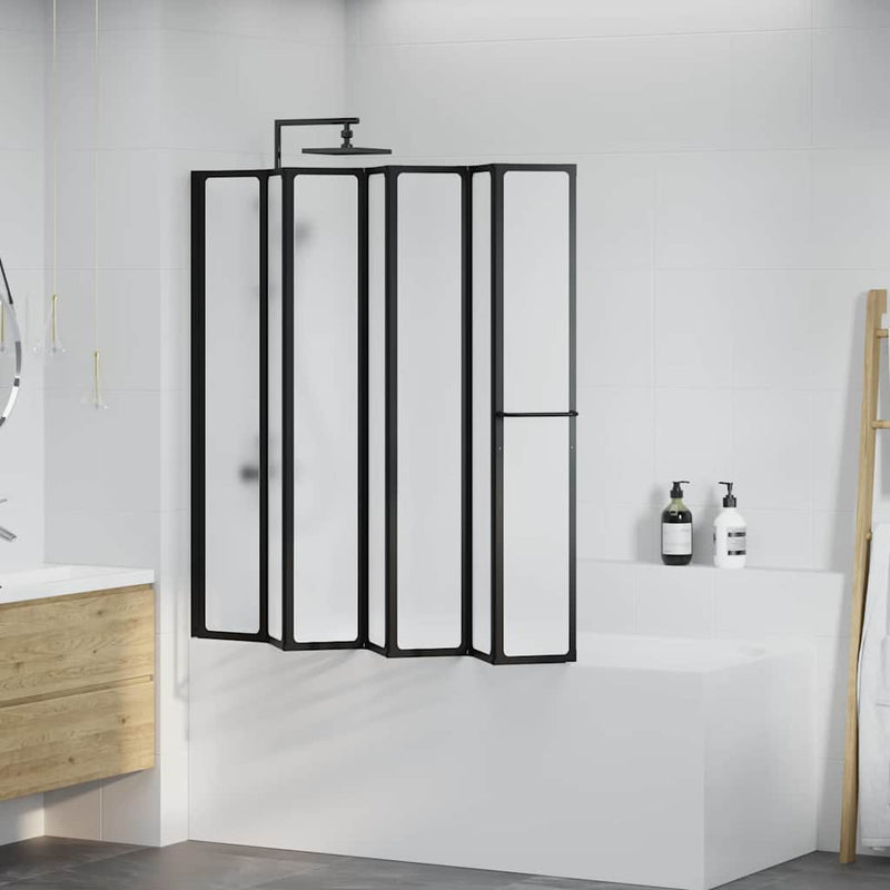 Load image into Gallery viewer, Vidaxl douchescherm anders zwart 168 x 140 cm aluminium