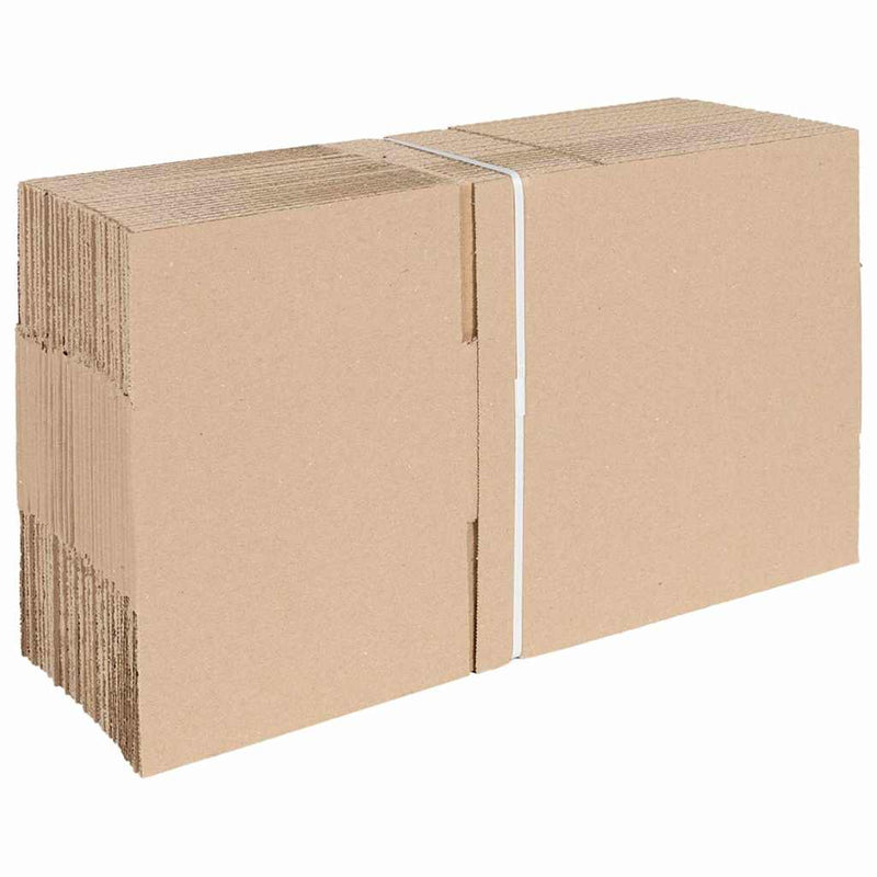 Load image into Gallery viewer, Vidaxl vouwdoos met opslag 50 pcs naturel 25 x 17,5 x 10 cm karton