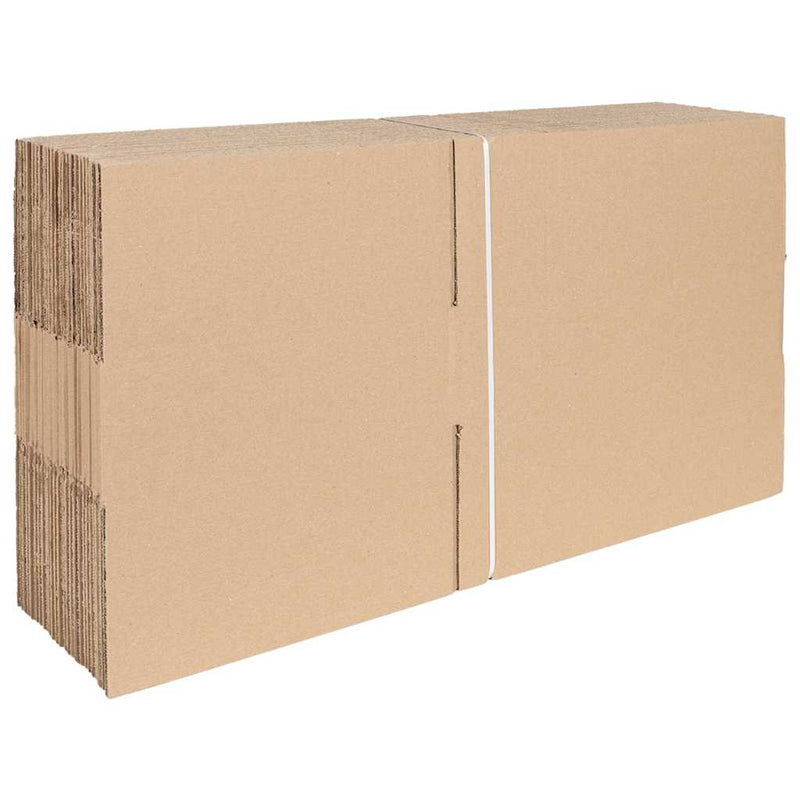 Load image into Gallery viewer, Vidaxl vouwdoos met opslag 50 pcs naturel 40 x 30 x 10 cm karton