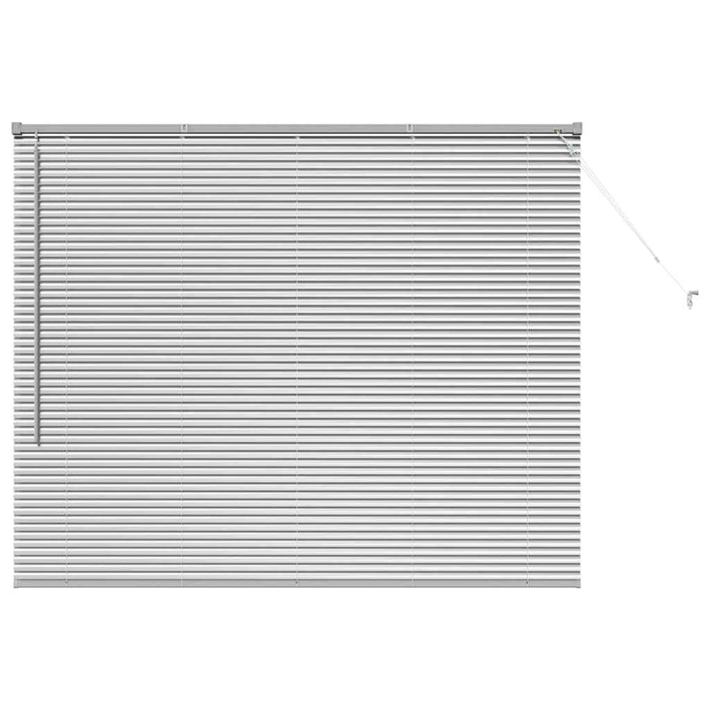 Load image into Gallery viewer, Vidaxl venetiaanse jaloezieën zilver 130 x 155 cm aluminium