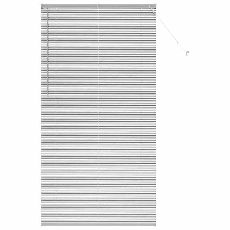 Load image into Gallery viewer, Vidaxl venetiaanse jaloezieën zilver 220 x 115 cm aluminium