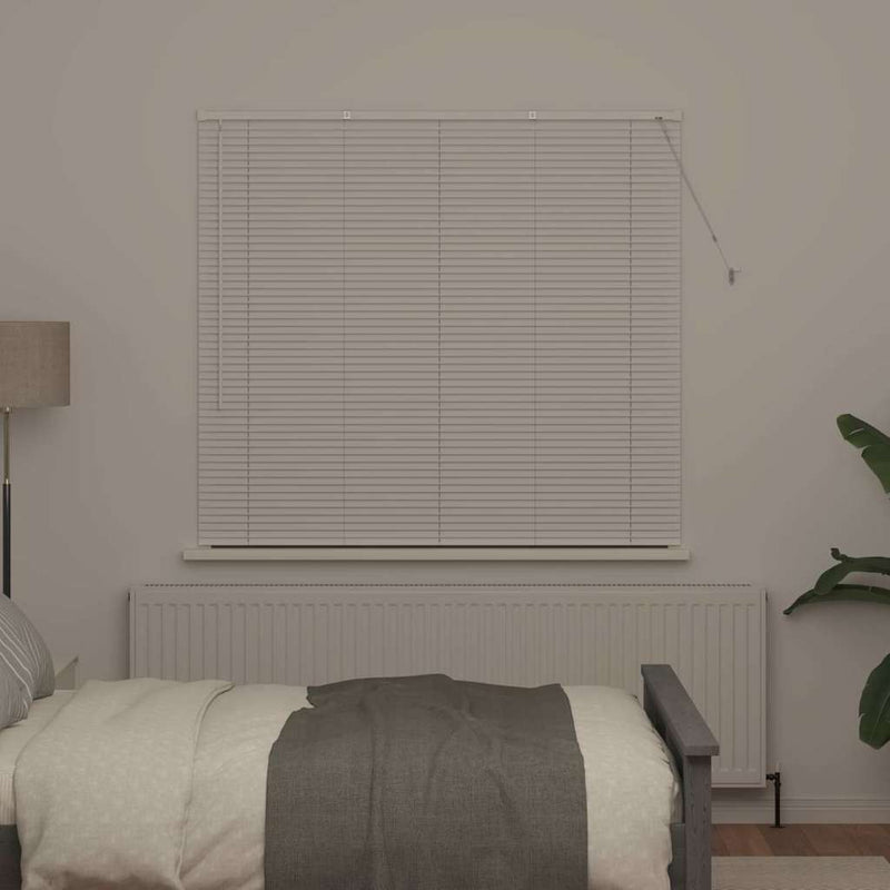 Load image into Gallery viewer, Vidaxl venetiaanse jaloezieën wit 130 x 140 cm aluminium
