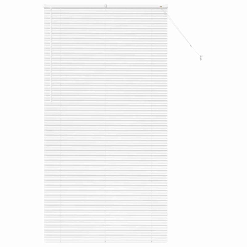 Load image into Gallery viewer, Vidaxl venetiaanse jaloezieën wit 220 x 115 cm aluminium