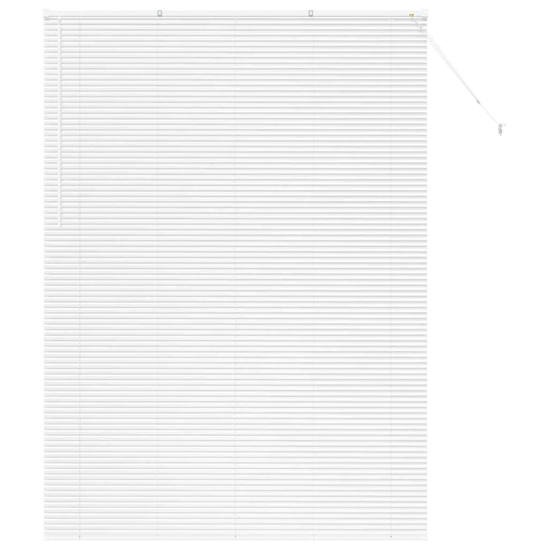 Load image into Gallery viewer, Vidaxl venetiaanse jaloezieën wit 220 x 160 cm aluminium