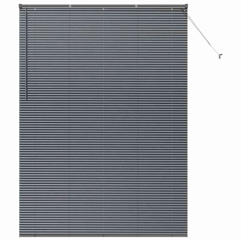 Load image into Gallery viewer, Vidaxl venetiaanse jaloezieën donkergrijs 220 x 155 cm aluminium
