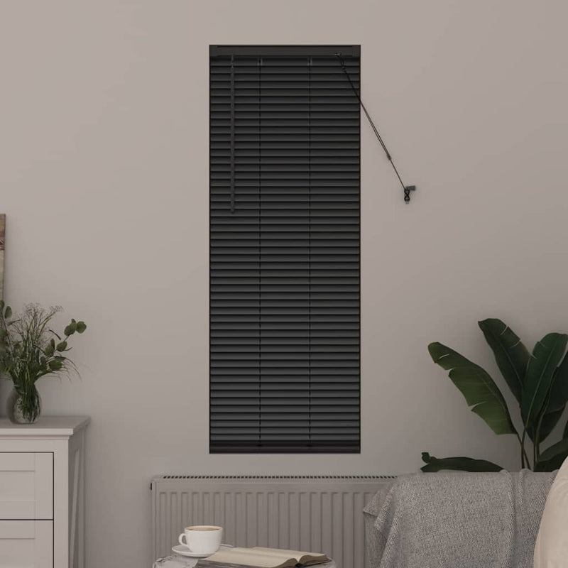 Load image into Gallery viewer, Vidaxl venetiaanse jaloezieën zwart 130 x 40 cm aluminium