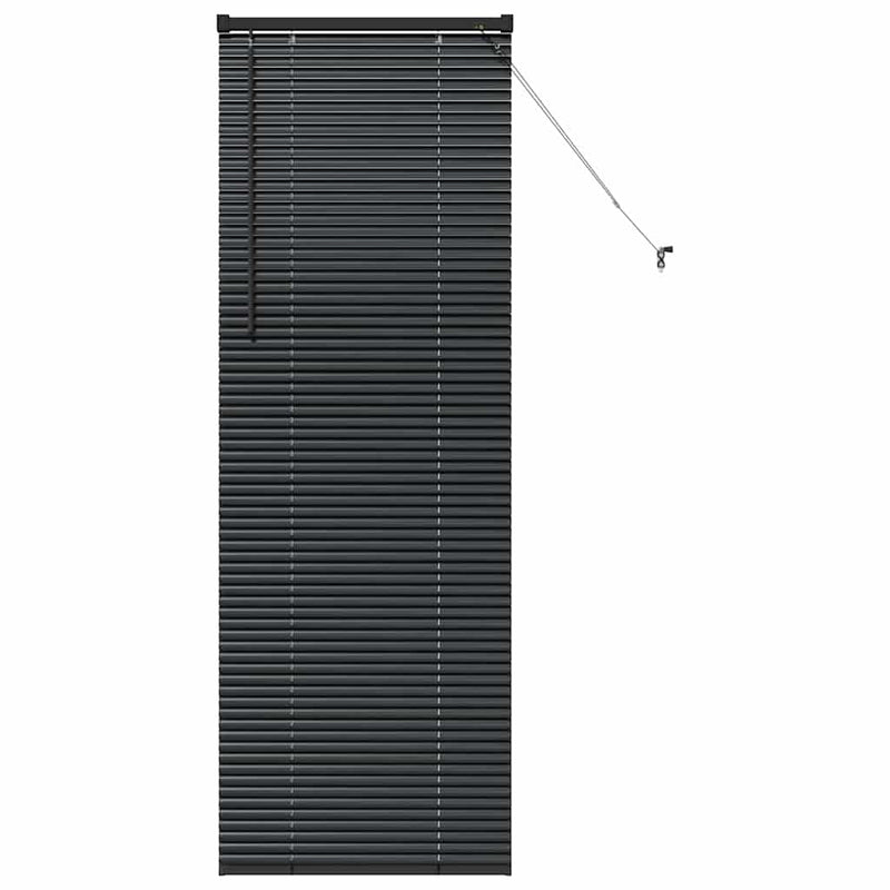 Load image into Gallery viewer, Vidaxl venetiaanse jaloezieën zwart 175 x 55 cm aluminium